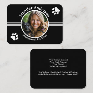 Carte de visite pour animaux de compagnie personna