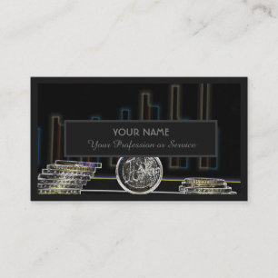 Carte De Visite Pour banquier professionnel ou experts financiers