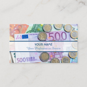 Carte De Visite Pour banquiers professionnels ou spécialistes fina