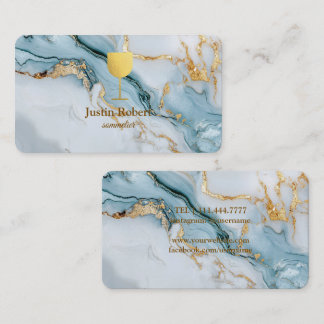 Carte de visite pour barman sommelier de vin de ma