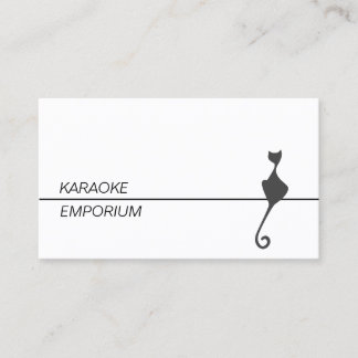 Carte de visite pour divertissement pour chat