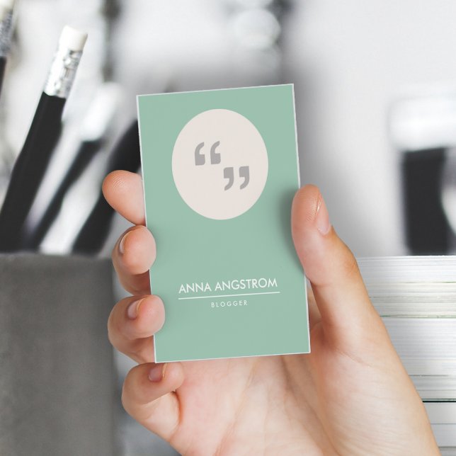 Carte de visite pour écrivain ou blogueur (Créateur téléchargé)