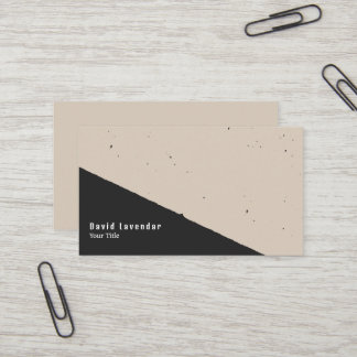 Carte de visite pour entrepreneur bicolore