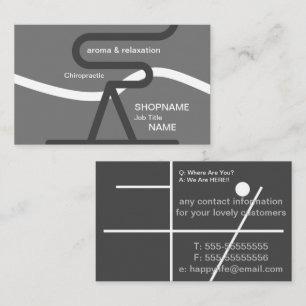 Carte de visite pour entreprise d'aromathérapie/ma