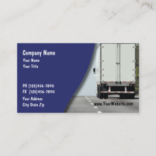 Carte de visite pour entreprise de camionnage