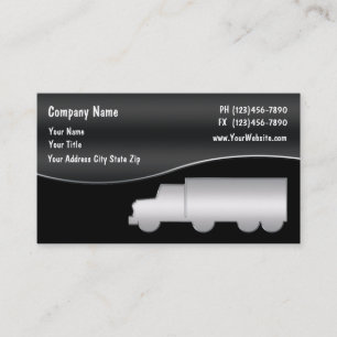 Carte de visite pour entreprise de camionnage