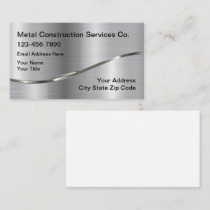 Carte de visite pour entreprise de construction et