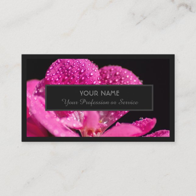 Carte De Visite Pour experts floraux et fleuristes professionnels (Devant)