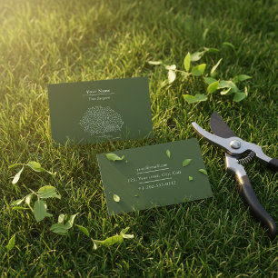 Carte de visite pour jardinier amateur et arboricu
