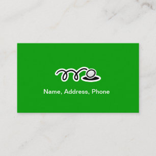 Carte de visite pour joueurs de golf et formateurs