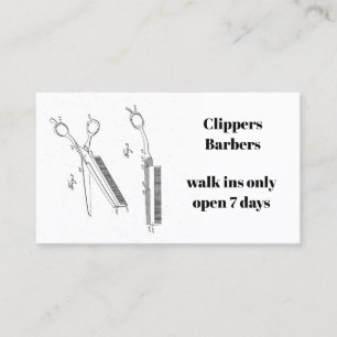 Carte de visite pour le coiffeur ou le coiffeur