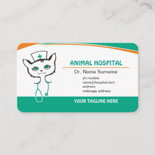 carte de visite pour le docteur ou la clinique
