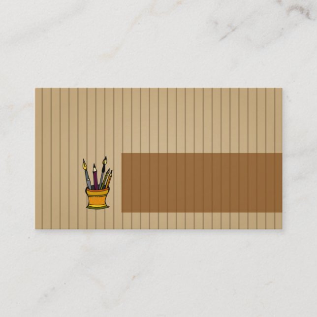 carte de visite pour le professeur (Devant)