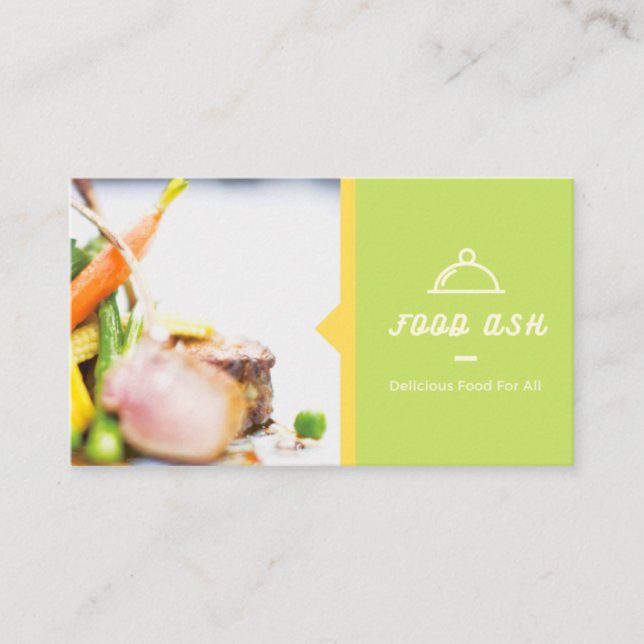 Carte de visite pour le restaurant.  (Devant)