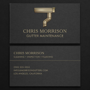 Carte de visite pour l'entretien des gouttières