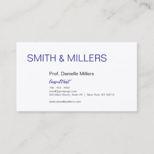 Carte De Visite Pour les consultants