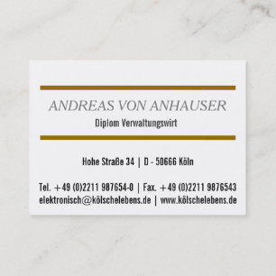 Carte De Visite Pour les courtiers et les experts immobiliers