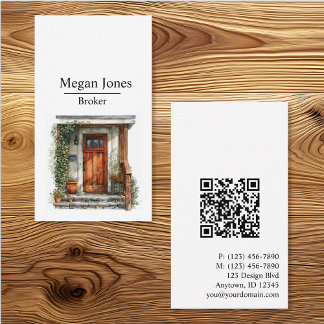 Carte de visite pour l'immobilier, agent immobilie