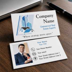 Carte de visite pour l'immobilier commercial