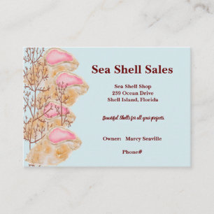 Carte de visite pour Ocean Shell Shop
