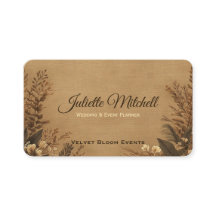 Carte de visite pour organisatrice de mariage en t