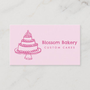 Carte de visite pour pâtisserie gâteau catering QR