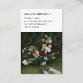 Carte de visite pour photographe 7 Photo + Données