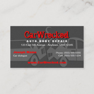 Carte de visite pour réparation de carrosserie