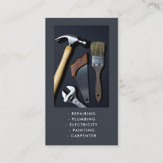Carte de visite pour services de bricolage à domic