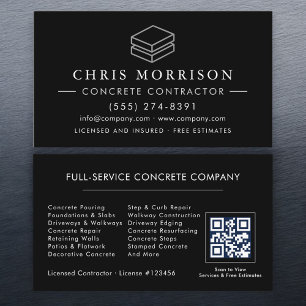 Carte de visite pour services de construction en b