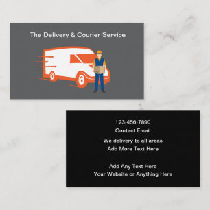 Carte de visite pour services de livraison et de m
