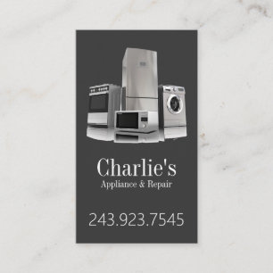 Carte de visite pour services de réparation d'appa