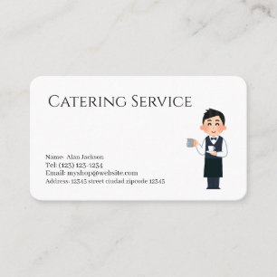 carte de visite pour services de traiteur