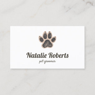 Carte de visite pour toiletteur pour animaux