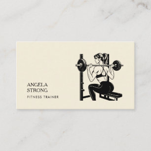 Carte de visite pour un entraîneur de fitness ou u