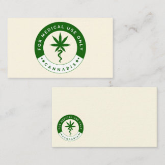 Carte De Visite Pour usage Médicale uniquement du cannabis