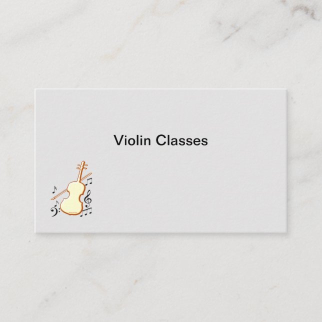 Carte de visite pour violon (Devant)
