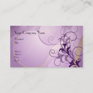 Carte de visite pourpre de passion