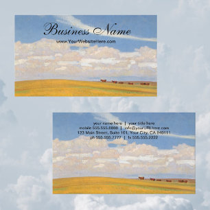 Carte De Visite Prairie après tempête par Maynard Dixon, Art vinta