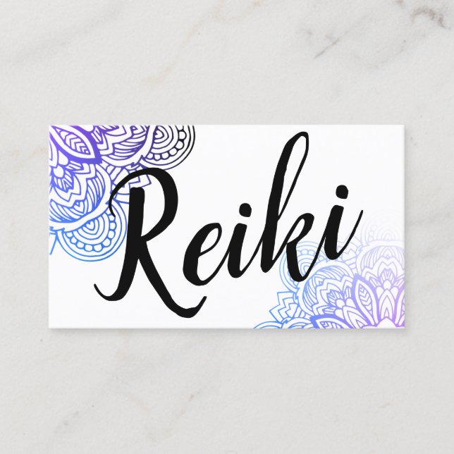 Carte De Visite Praticien/Carte de visite instructeur Usui Reiki (Devant)