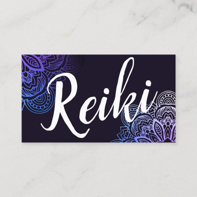 Carte De Visite Praticien/Carte de visite instructeur Usui Reiki (Devant)