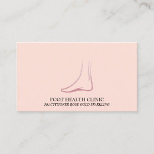 Carte De Visite Praticien en podologie pour les soins des pieds Do