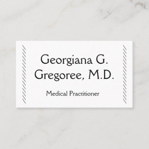 Carte de visite Praticien Médicale moderne et simp