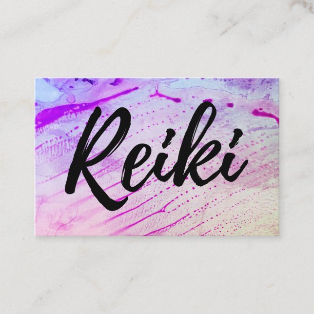 Carte De Visite *~* Praticien Reiki Reiki Master Energy Healer (Devant)