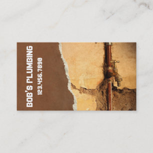 Carte de visite pratique de plomberie moderne robi