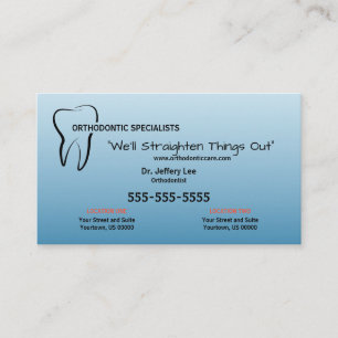 Carte De Visite Pratique orthodontique