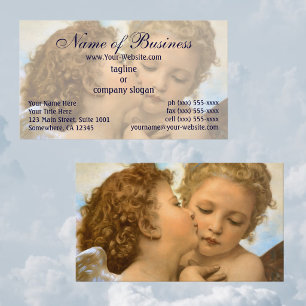 Carte De Visite Premier Baiser, L'Amour et Psyché, Enfants, Bougue