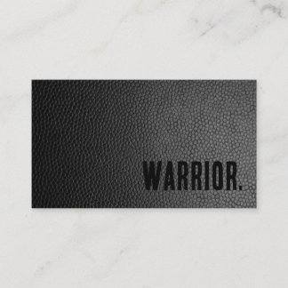 Carte De Visite Premier Black Faux Leather Martial Arts