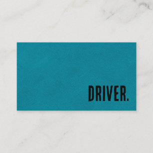 Carte De Visite Premier Blue Faux Cuir Conducteur