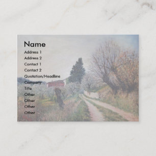 Carte De Visite PREMIER PRINTEMPS EN GOUVERNALAIS / Paysage Toscan